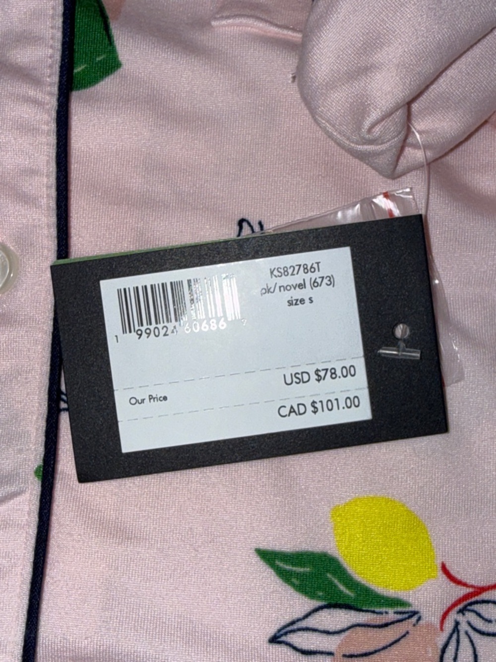 kate spade Light Pink Printed Two-Piece Pajama Set - Picture 6 of 13